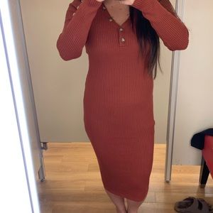 Midi Hippie Rose Dress